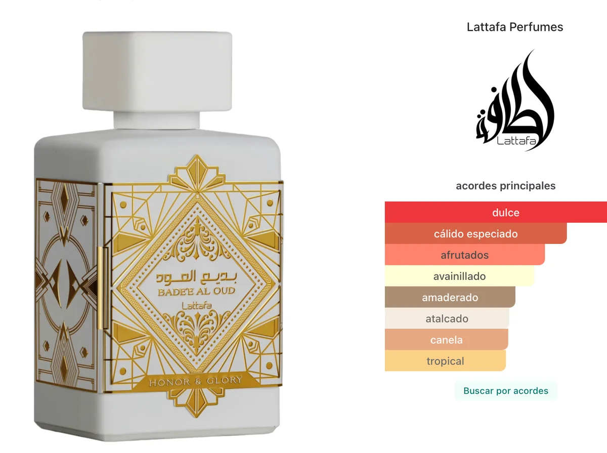 Bade'e Al Oud Honor & Glory Lattafa Perfumes 100ML